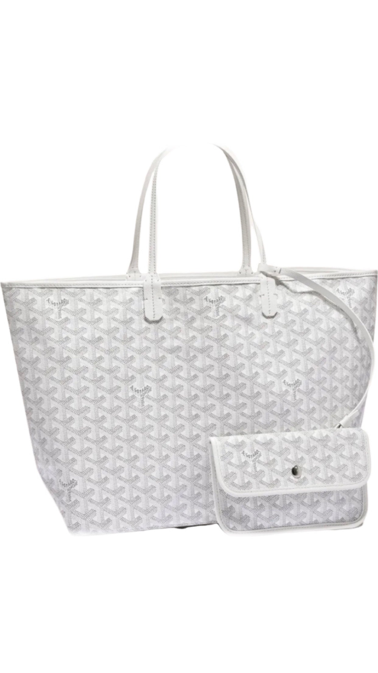Saint Louis white invoice bag