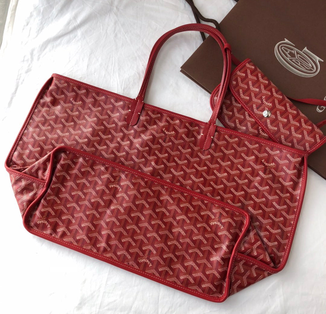 Saint Louis red invoice bag
