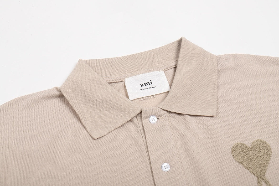 Polo blanc à petit logo ami de cœur blanc