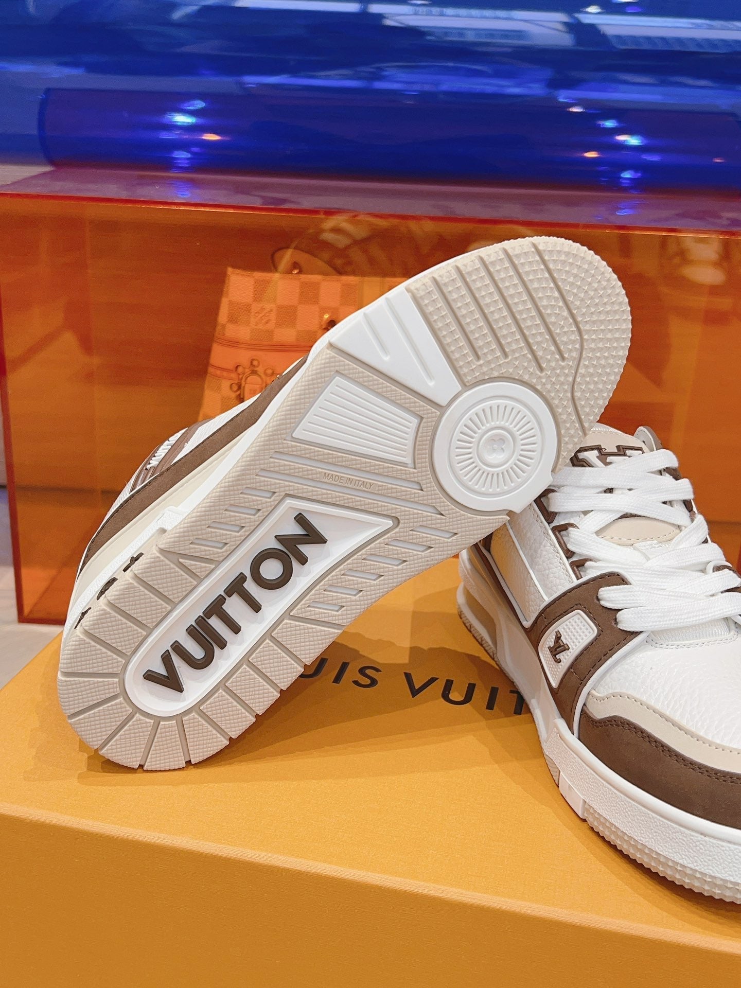 Sneakers Lv Trainers mocha facture