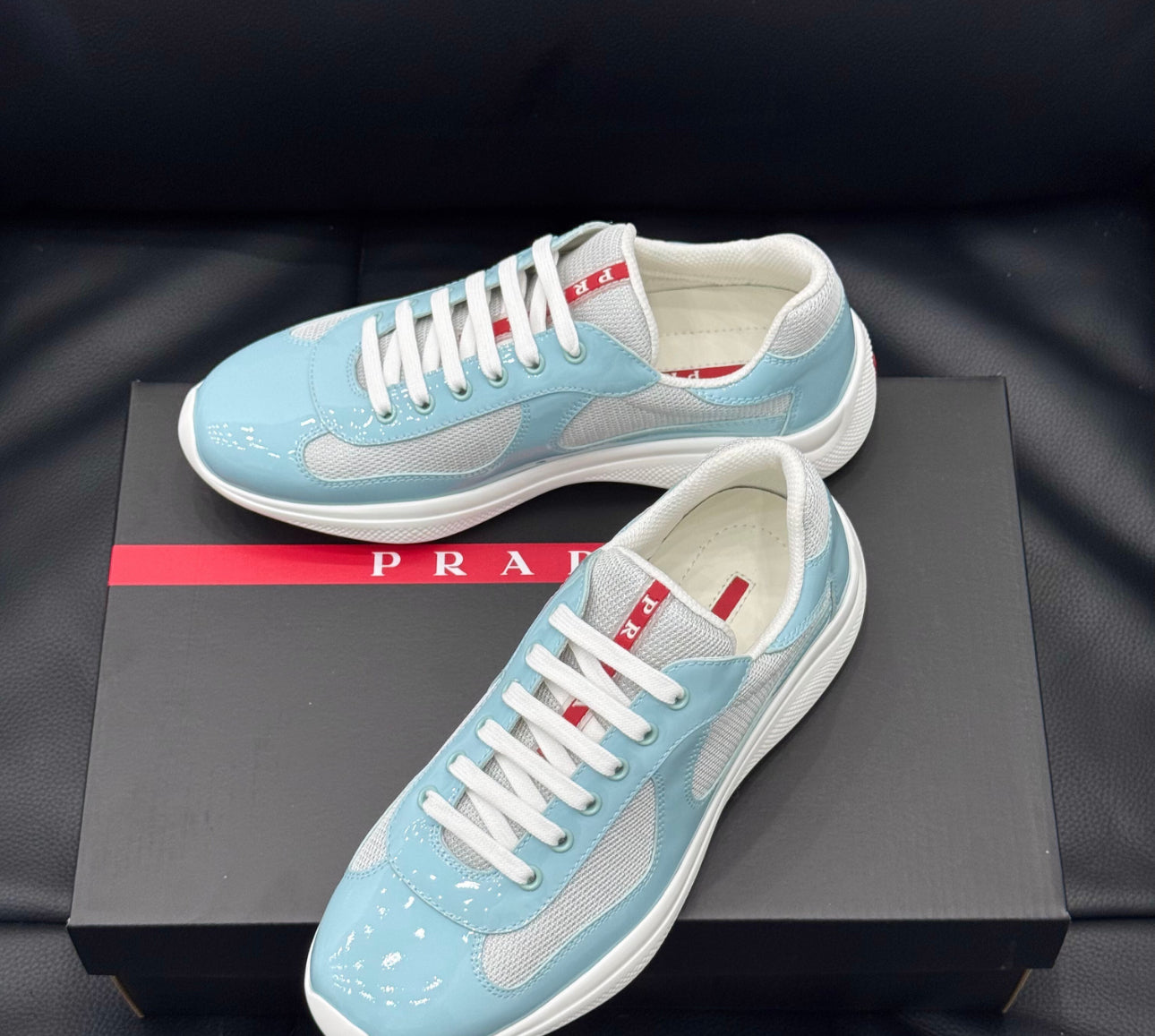 Sneakers Prd America ´ s Cup Bleu Marina tissu bike lisse 10/10 V3S
