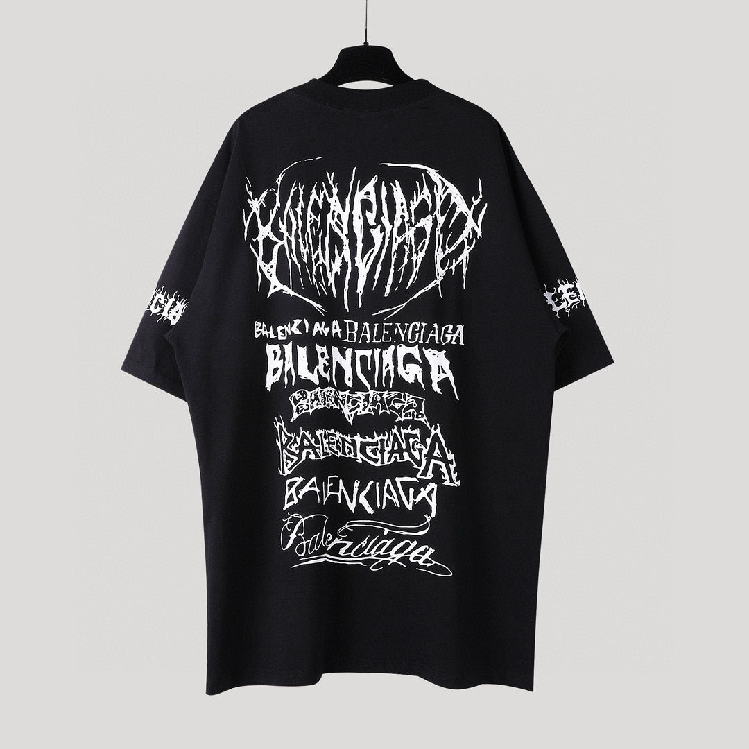 Balenciaga T-shirt en coton imprimé logo LNY