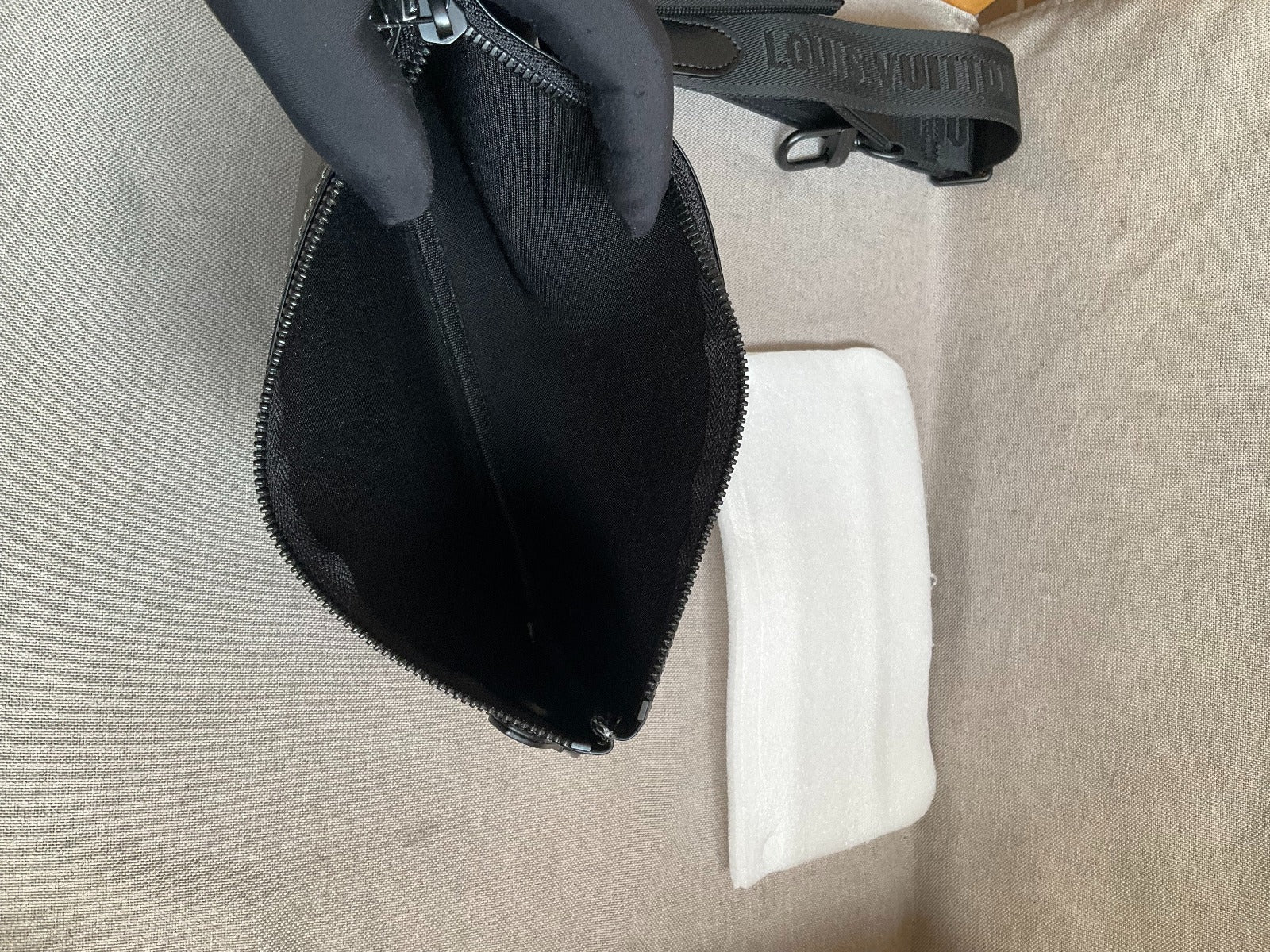 Sac Trio Messenger Grey blue 10/10 facture