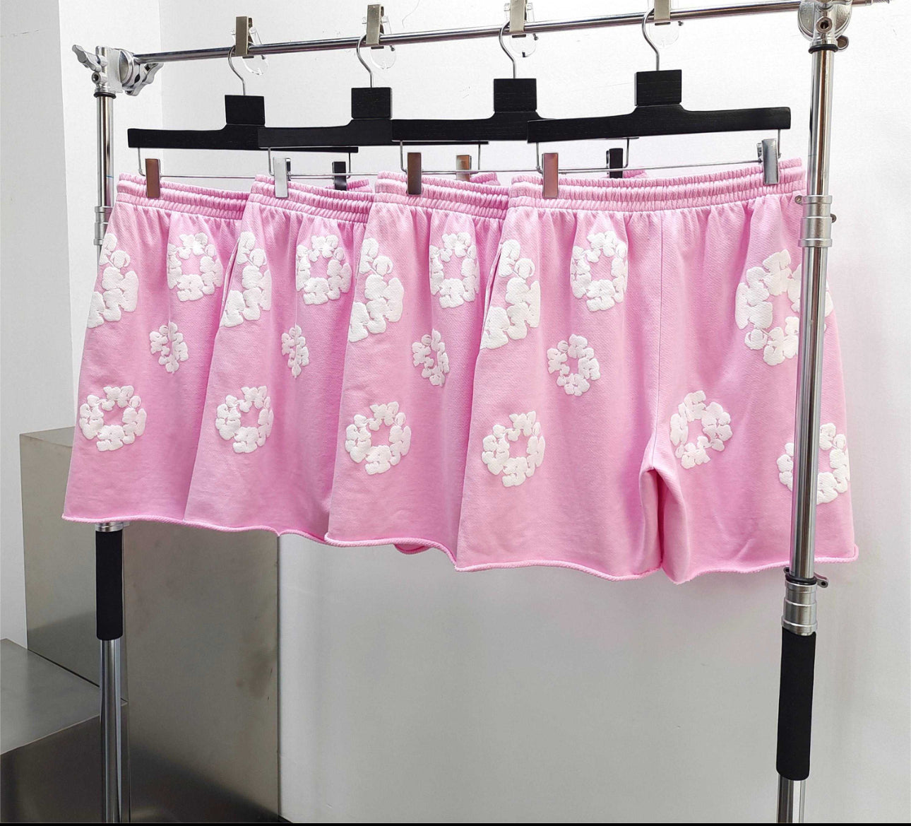 Denim Trs - short en Coton à imprimé graphique - rose