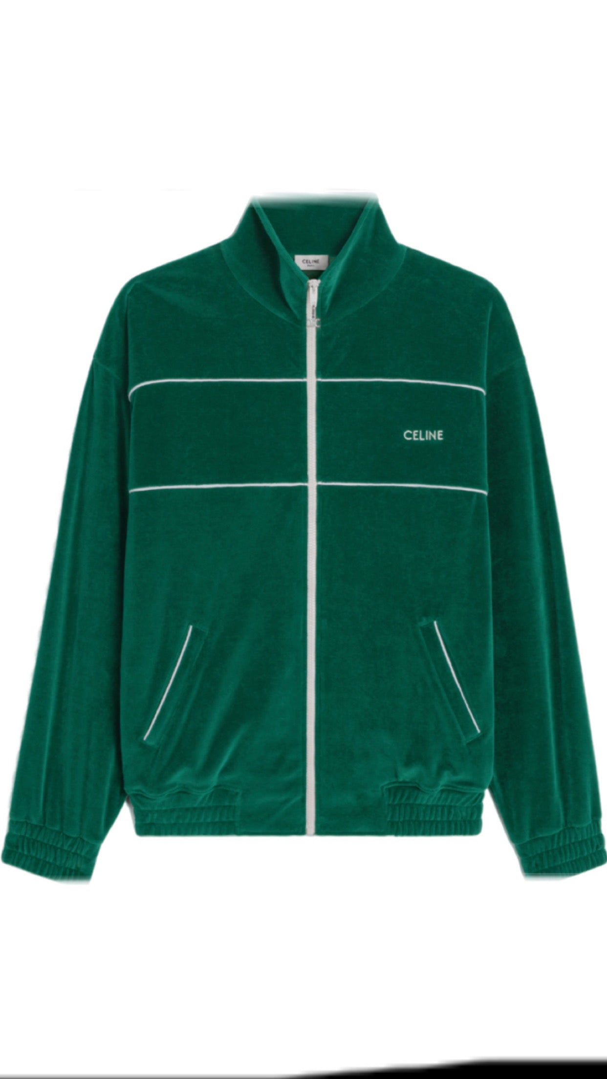 Velvet green tracksuit hotsell