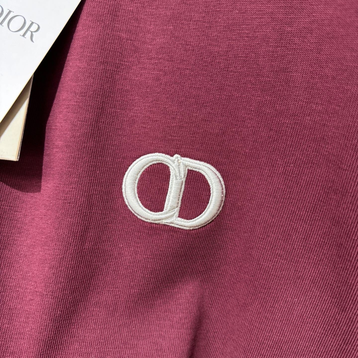 T-shirt CD Icon, coupe relax bordeaux