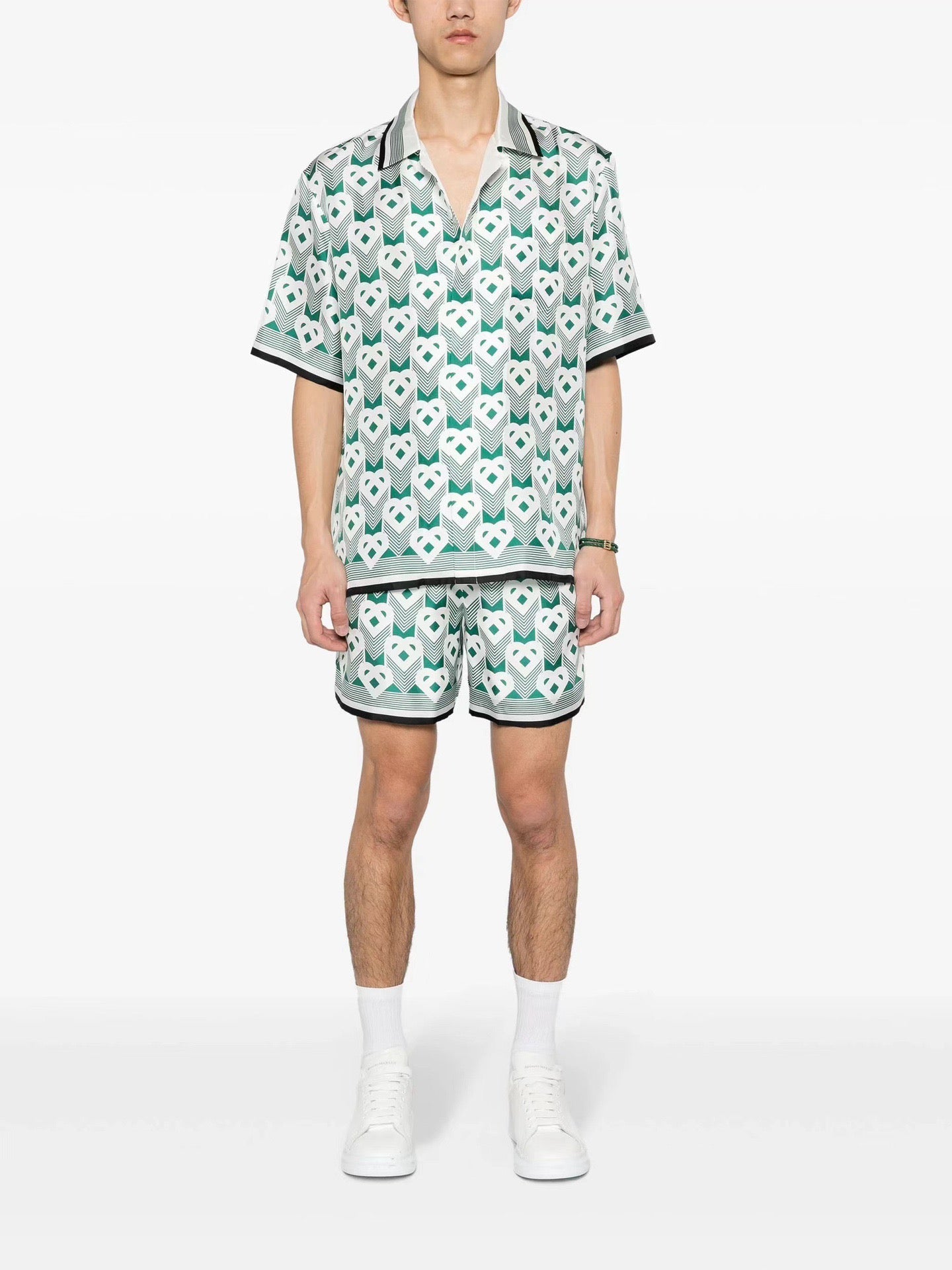 Casa Monogram Silk Shirt