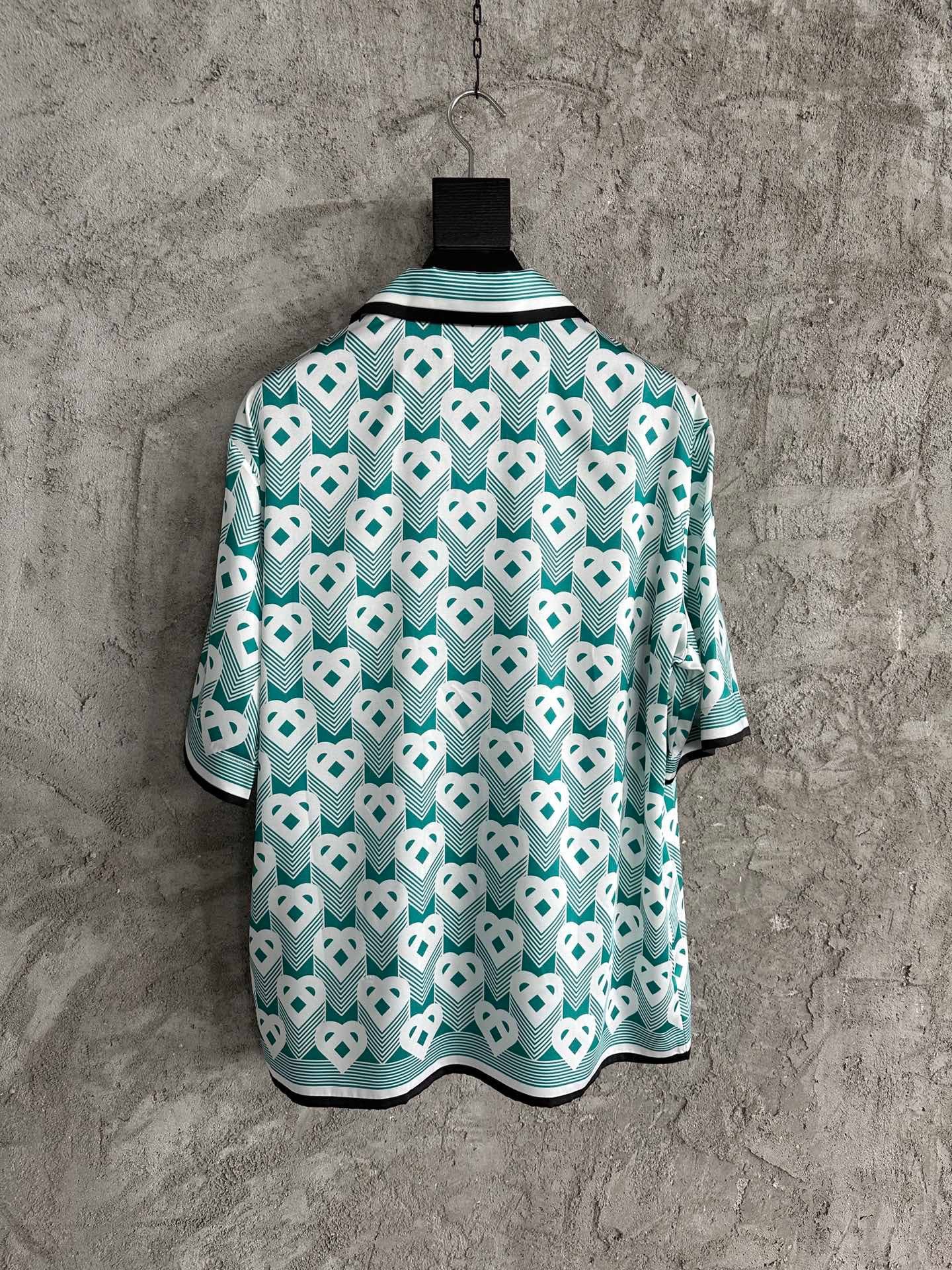 Casa Monogram Silk Shirt