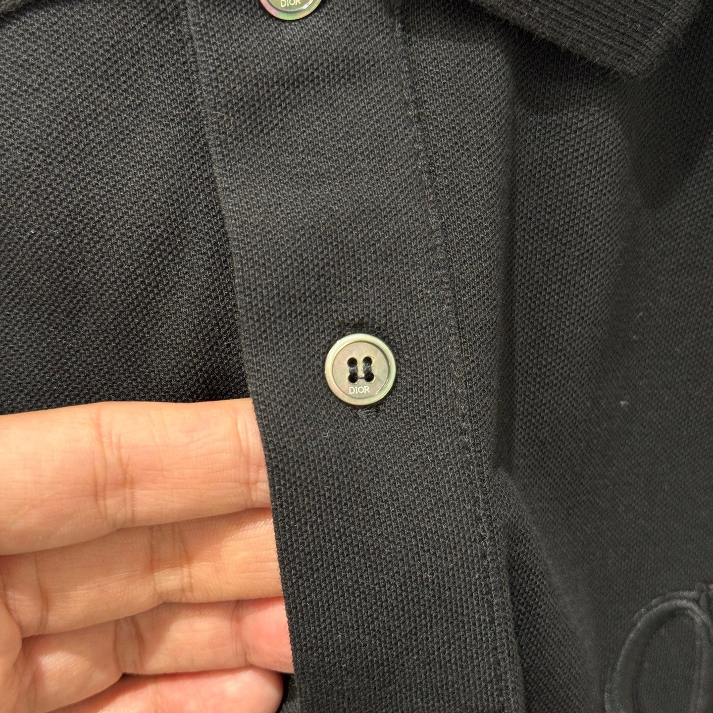 Polo CD Icon, coupe relax Jersey de coton noir