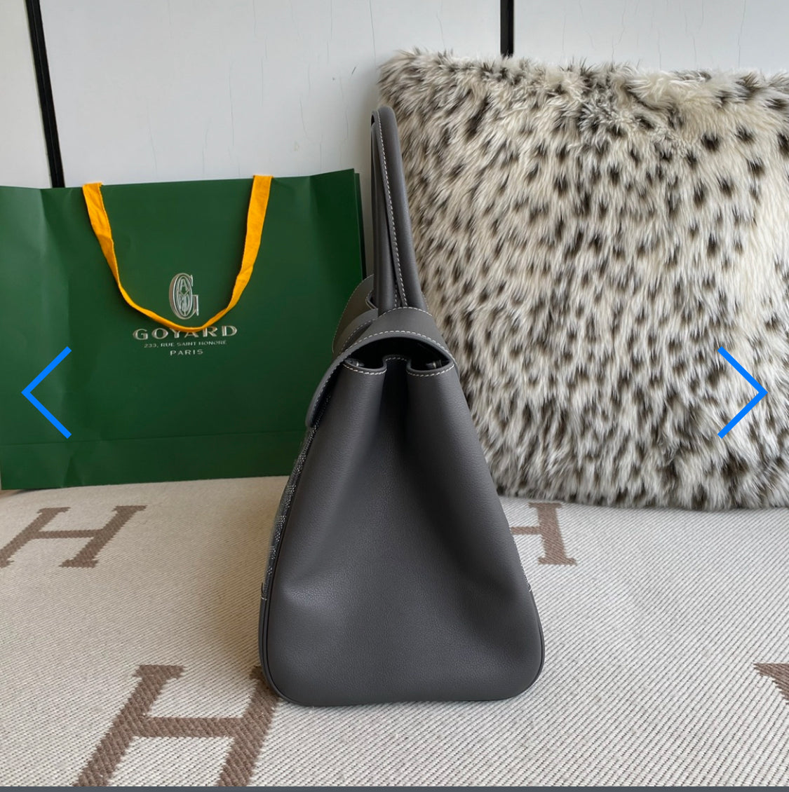 Saigon grey invoice tote bag