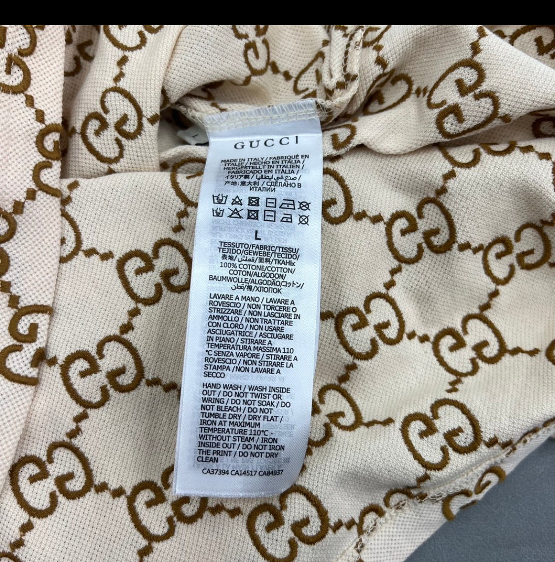 Polo Gg light brown invoice