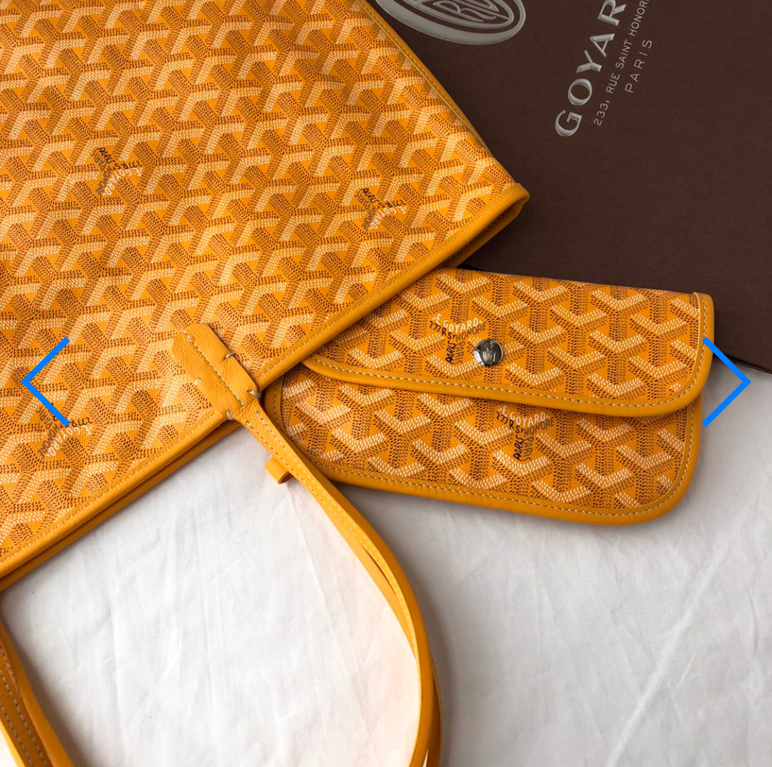 Saint louis yellow invoice bag
