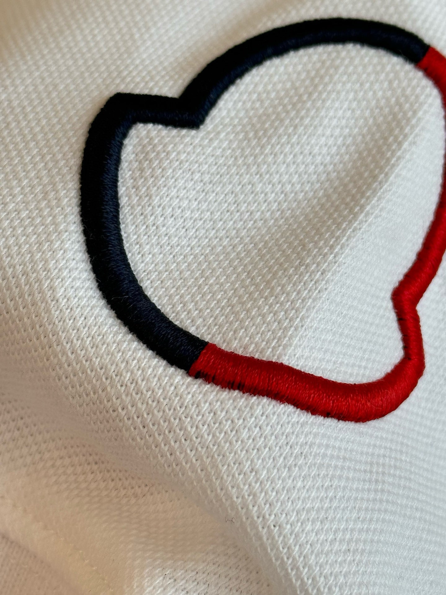 Mnclr Polo patch a logo blanc