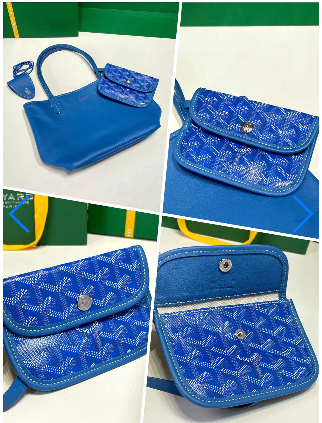 Sac Anjou Mini blue facture