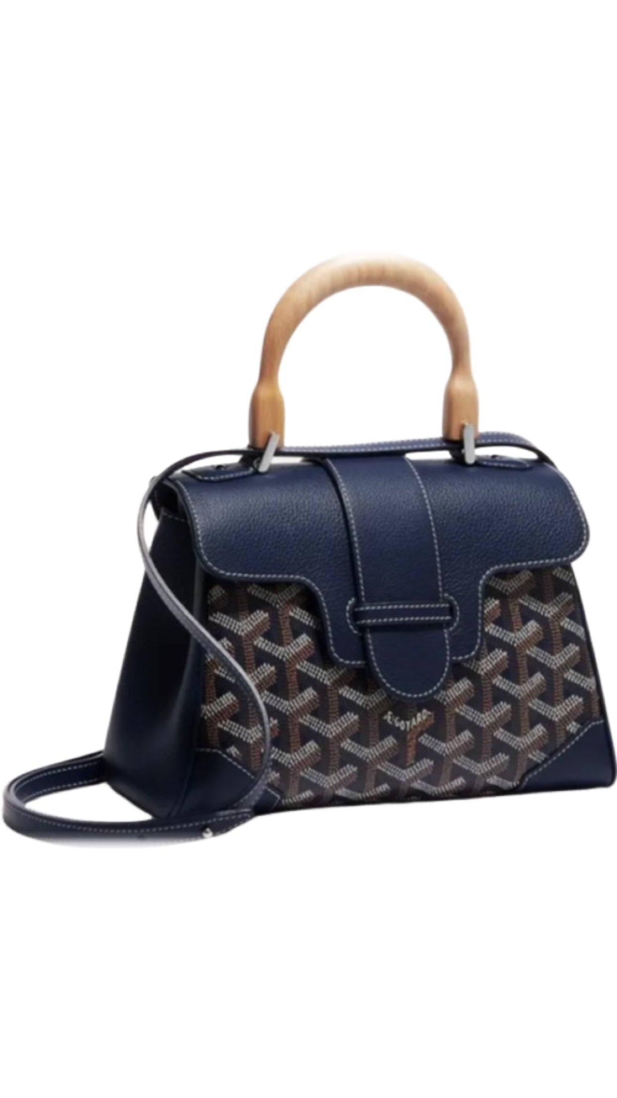 Sac Saigon mini blue navy facture