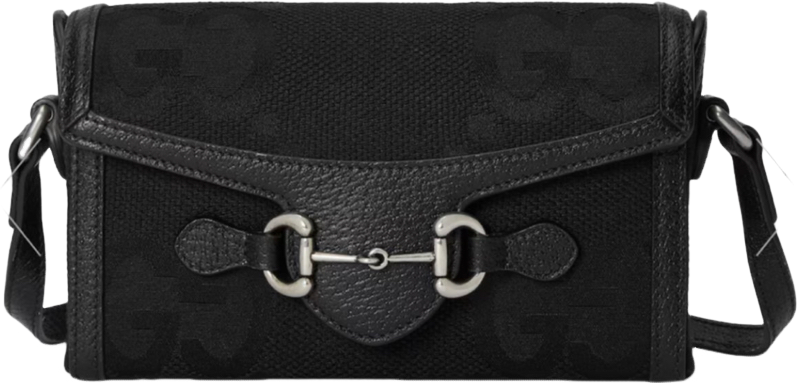 Gg horsebit 1955 Jumbo black invoice bag