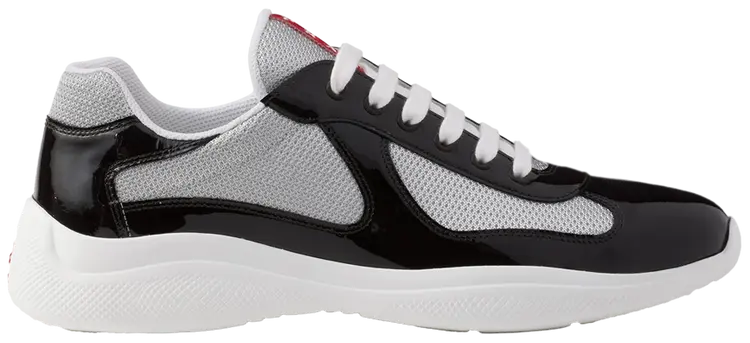 Sneakers Prd America ´ s Cup noir et blanc tissu bike lisse 10/10