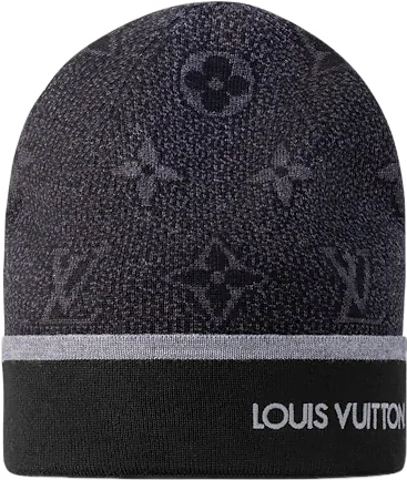 Bonnet LV My Monogram Éclipse BLACK + TICKET DE CAISSE