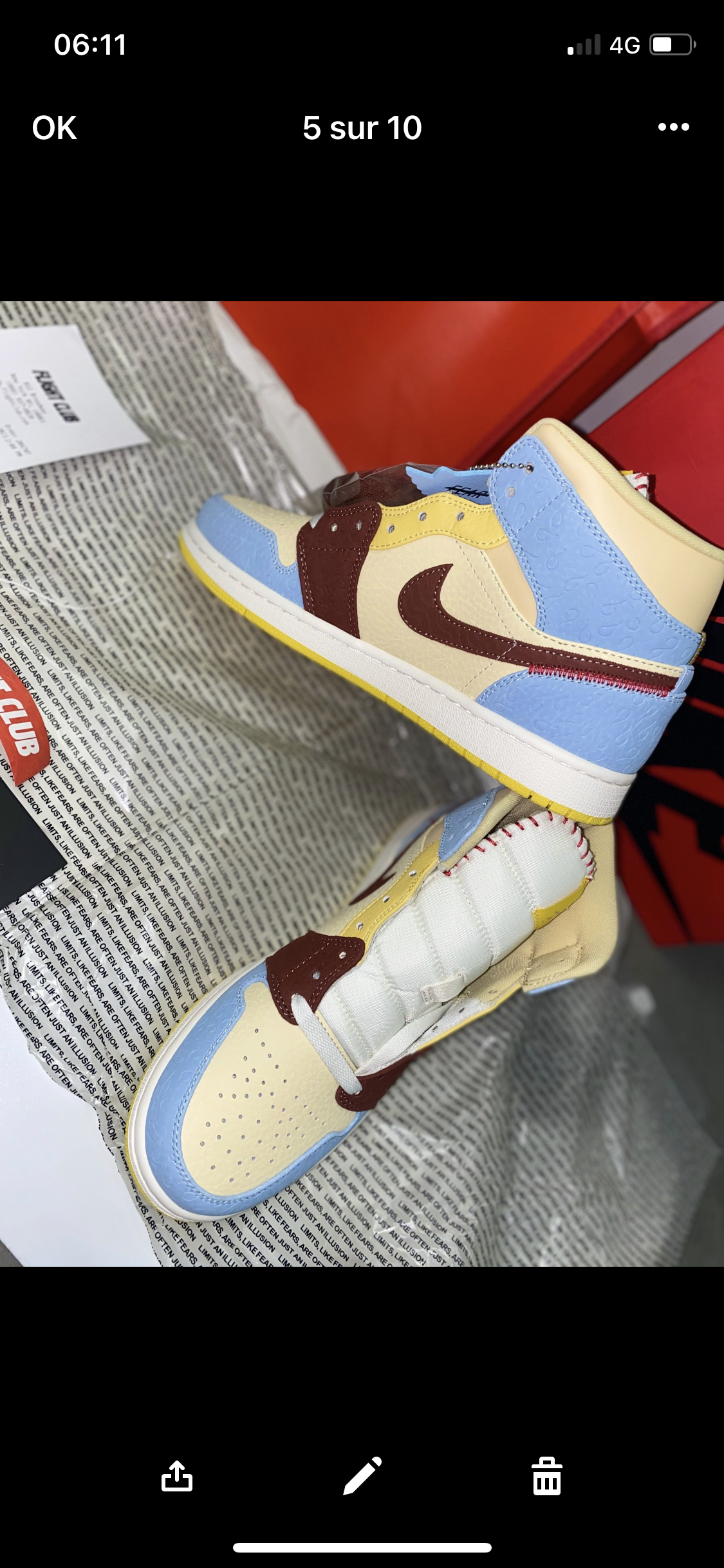 AJ Château Rouge Flight club Authentification ✔️ Facture