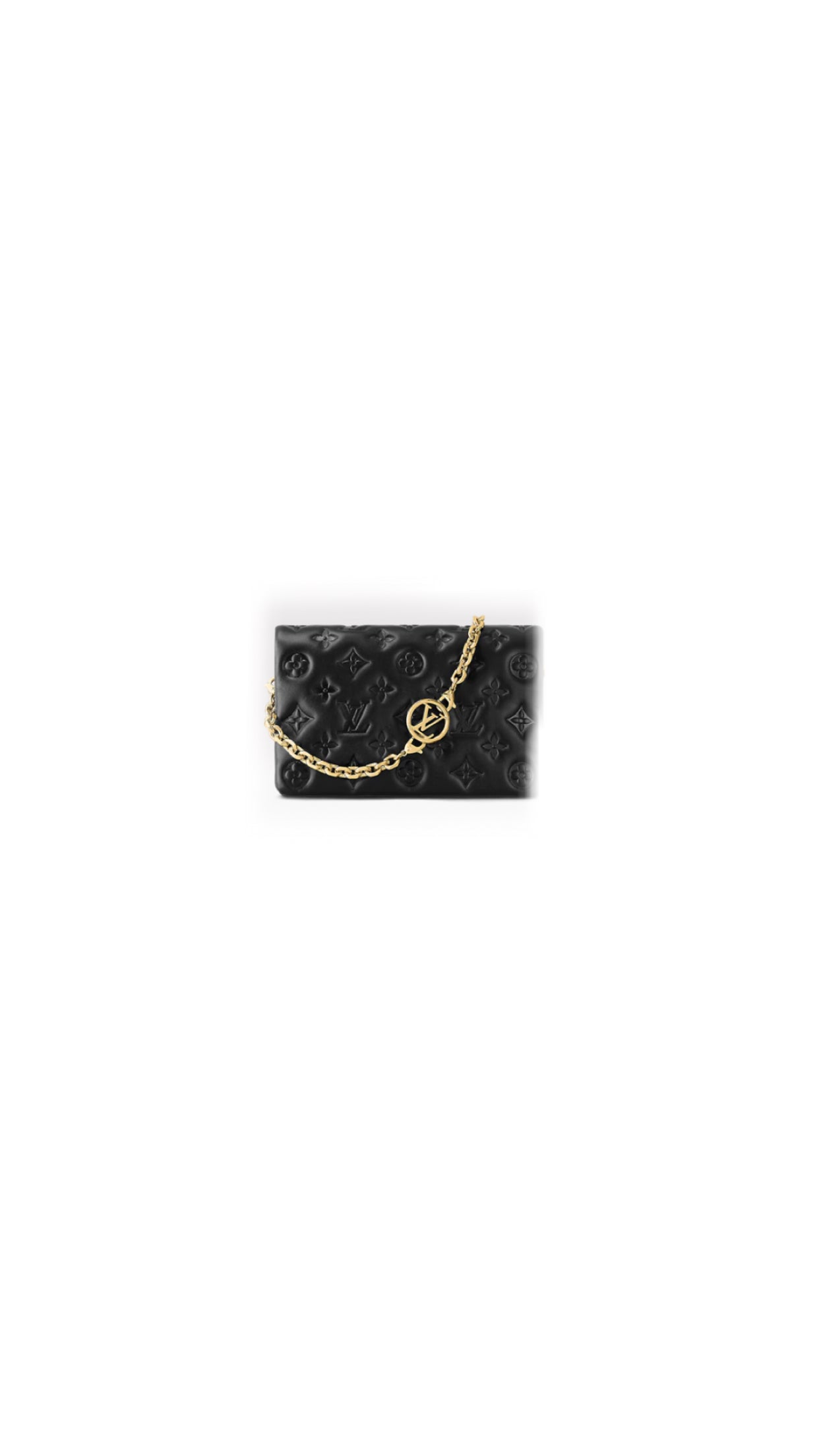 Pochette coussin noir facture