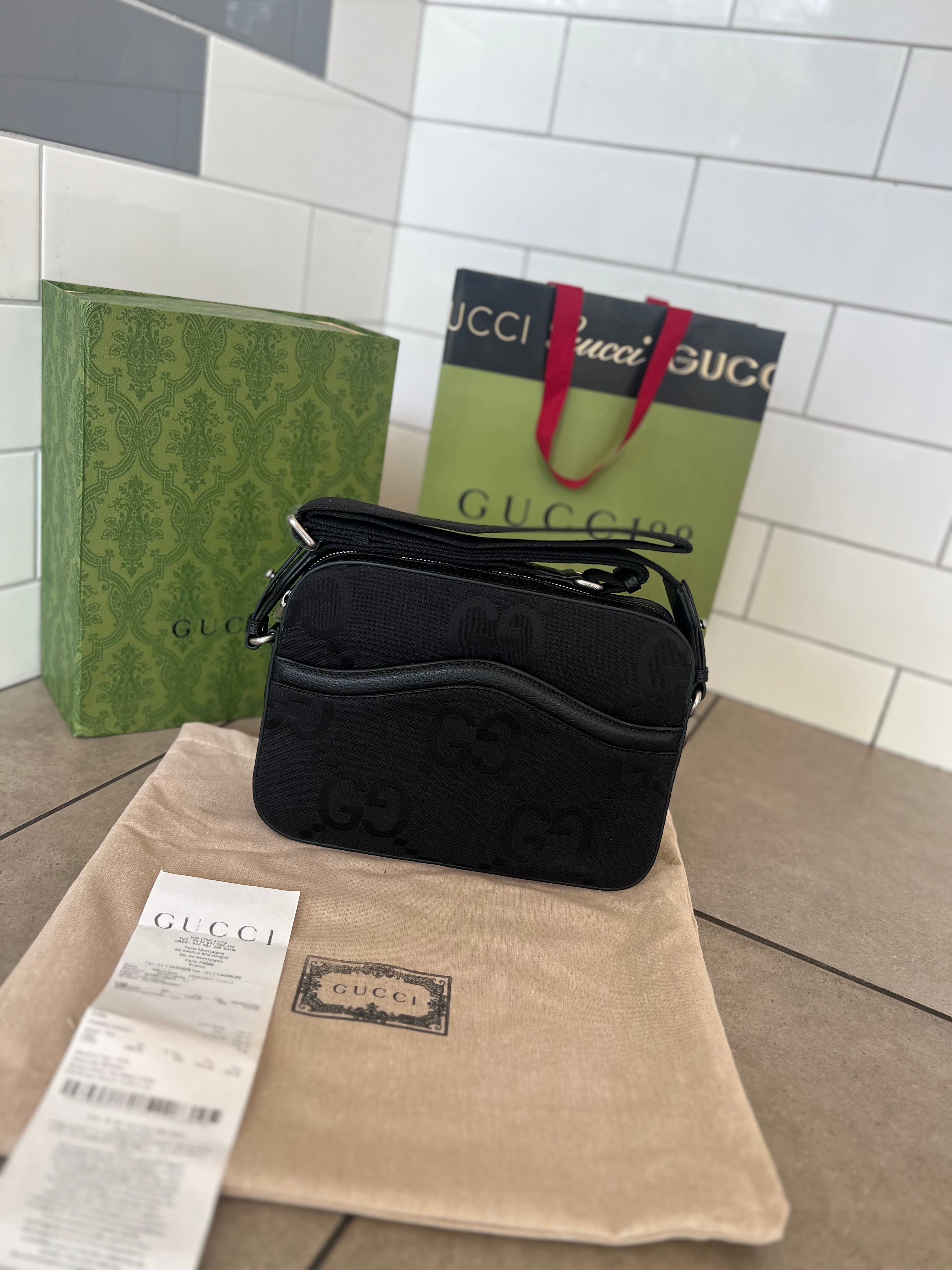 Sacoche Gg jumbo noir facture