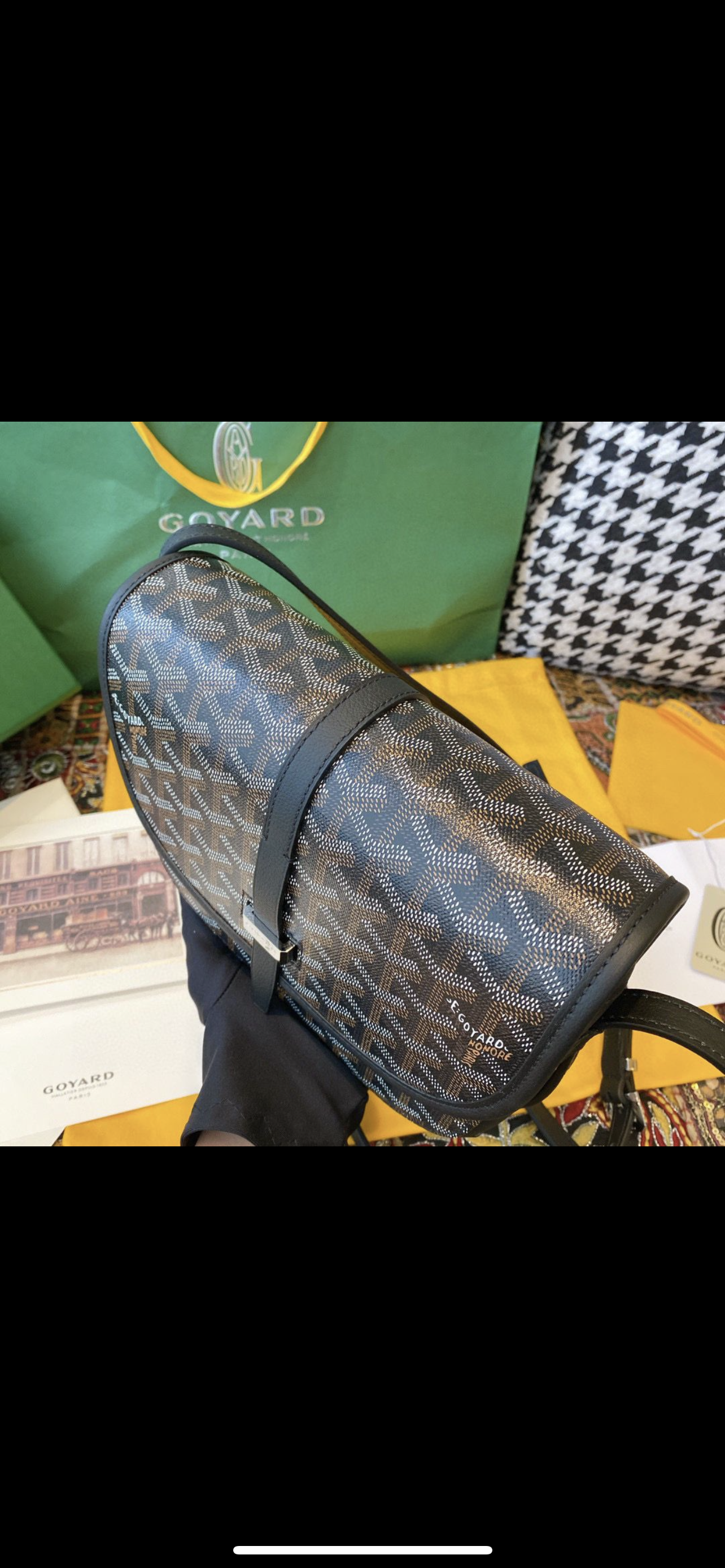 Belvedere blue navy leather invoice bag