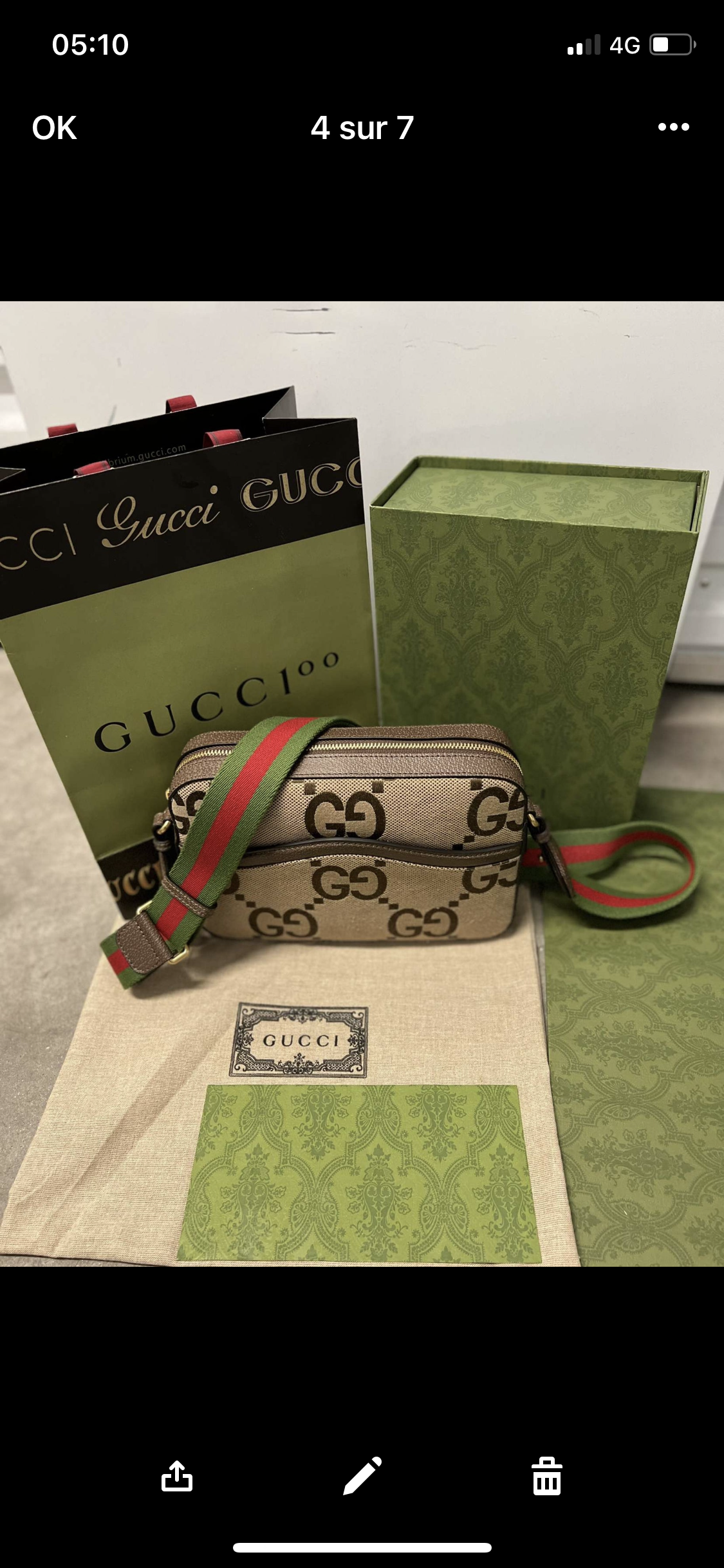 Gg jumbo invoice bag