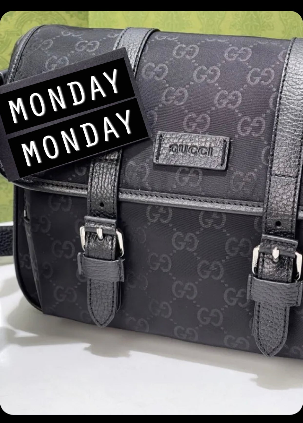 Sacoche Gg Ancienne collection noir facture