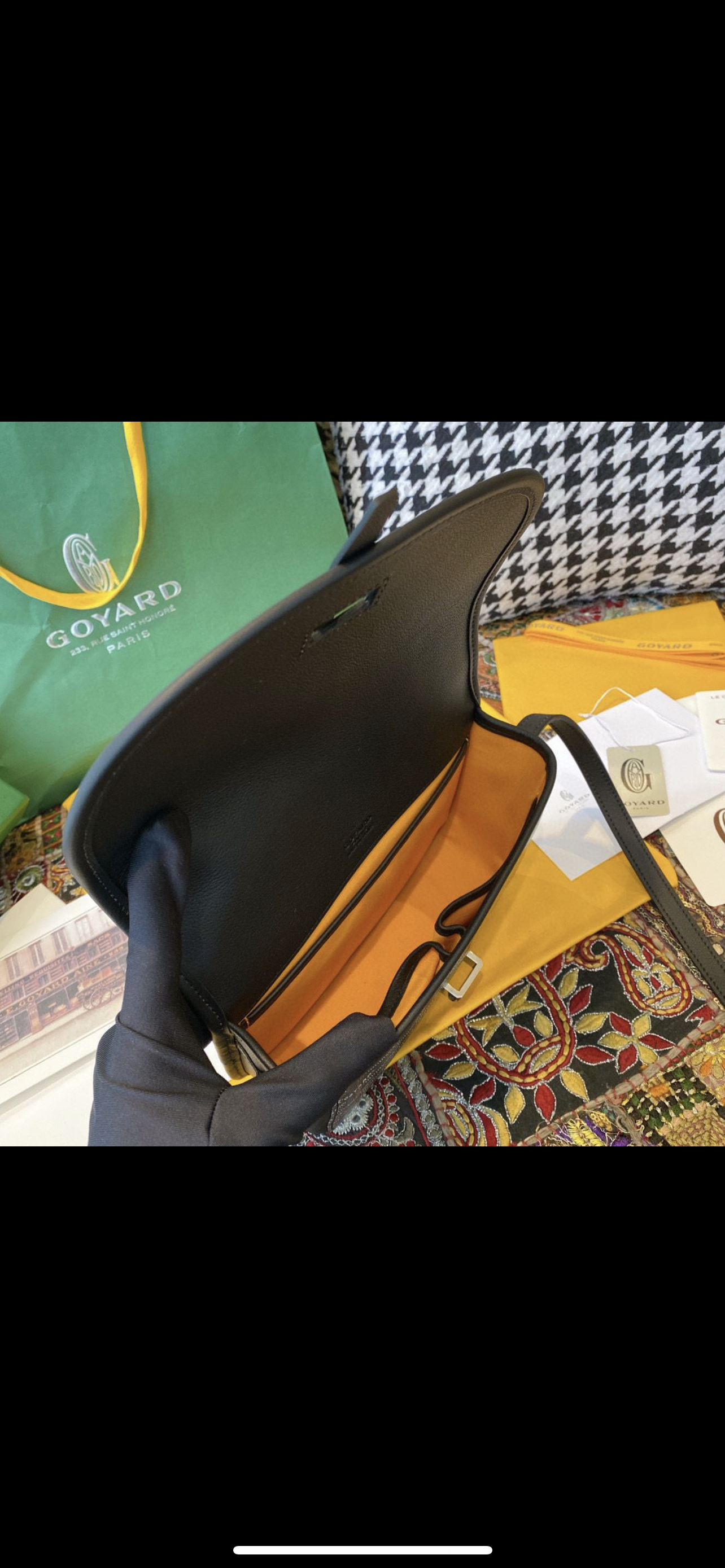 Belvedere blue navy leather invoice bag