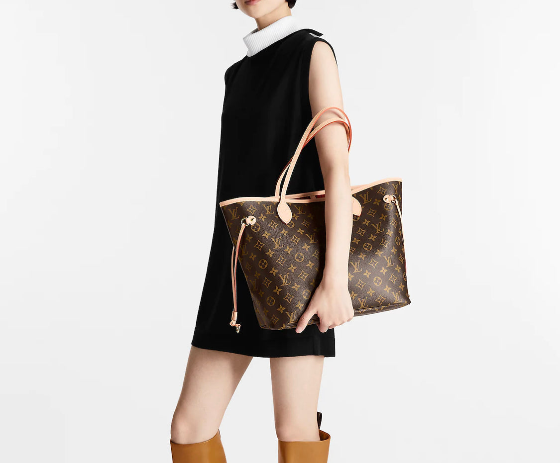 Sac Neverfull MM intérieur Rouge Cherry facture