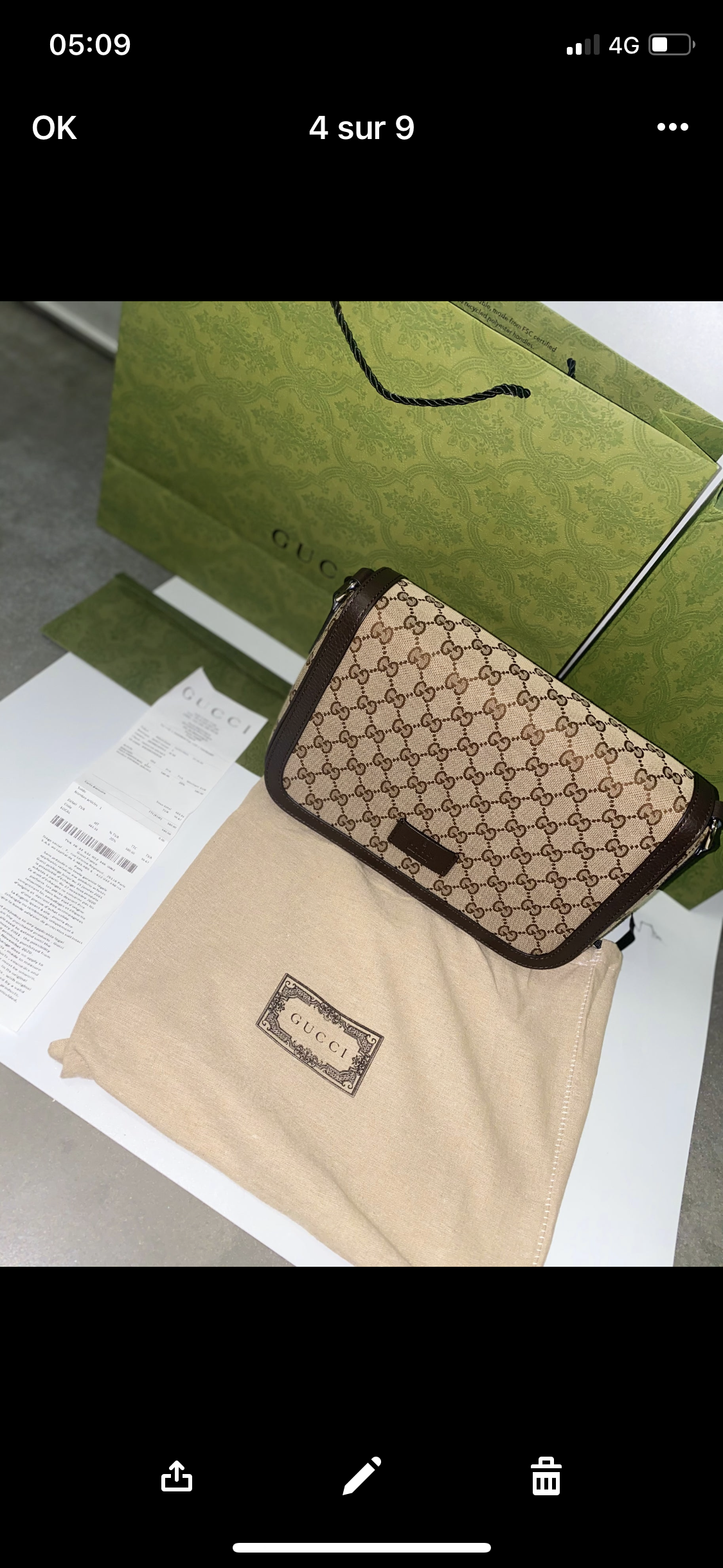 Gg bag old collection invoice