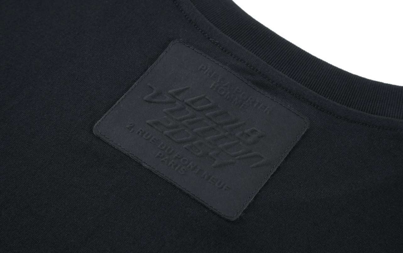 T shirt Lv aviateur noir