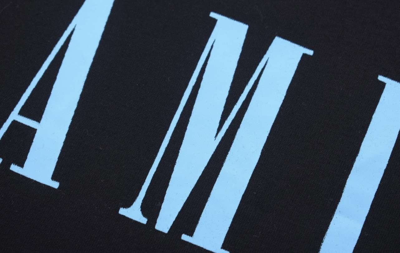 Amr schwarz-blaues T-Shirt