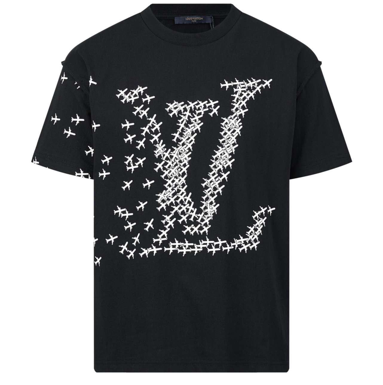 T shirt Lv aviateur noir