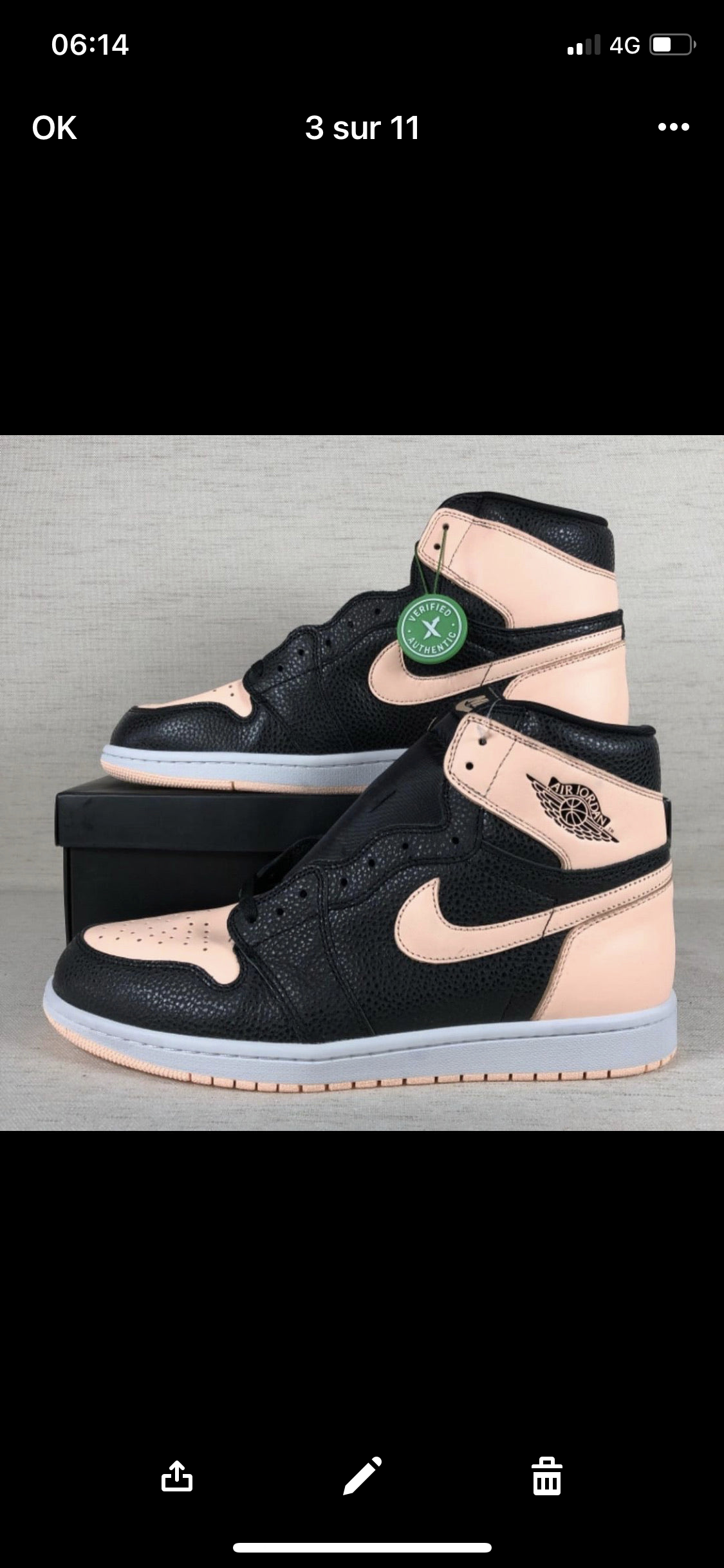 AJ Crimson Tint stock X Authentification 1:1 ✔️ facture