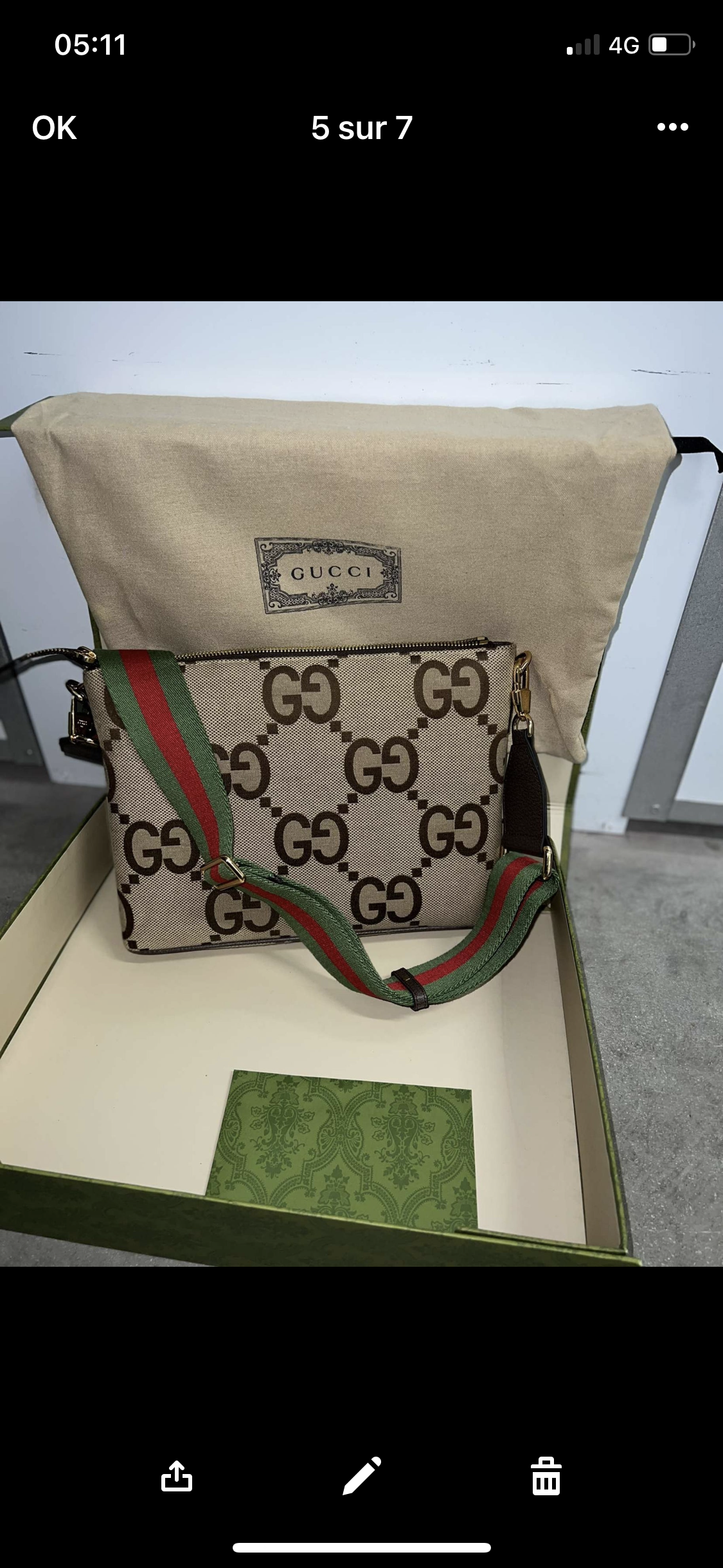 Gg jumbo invoice bag