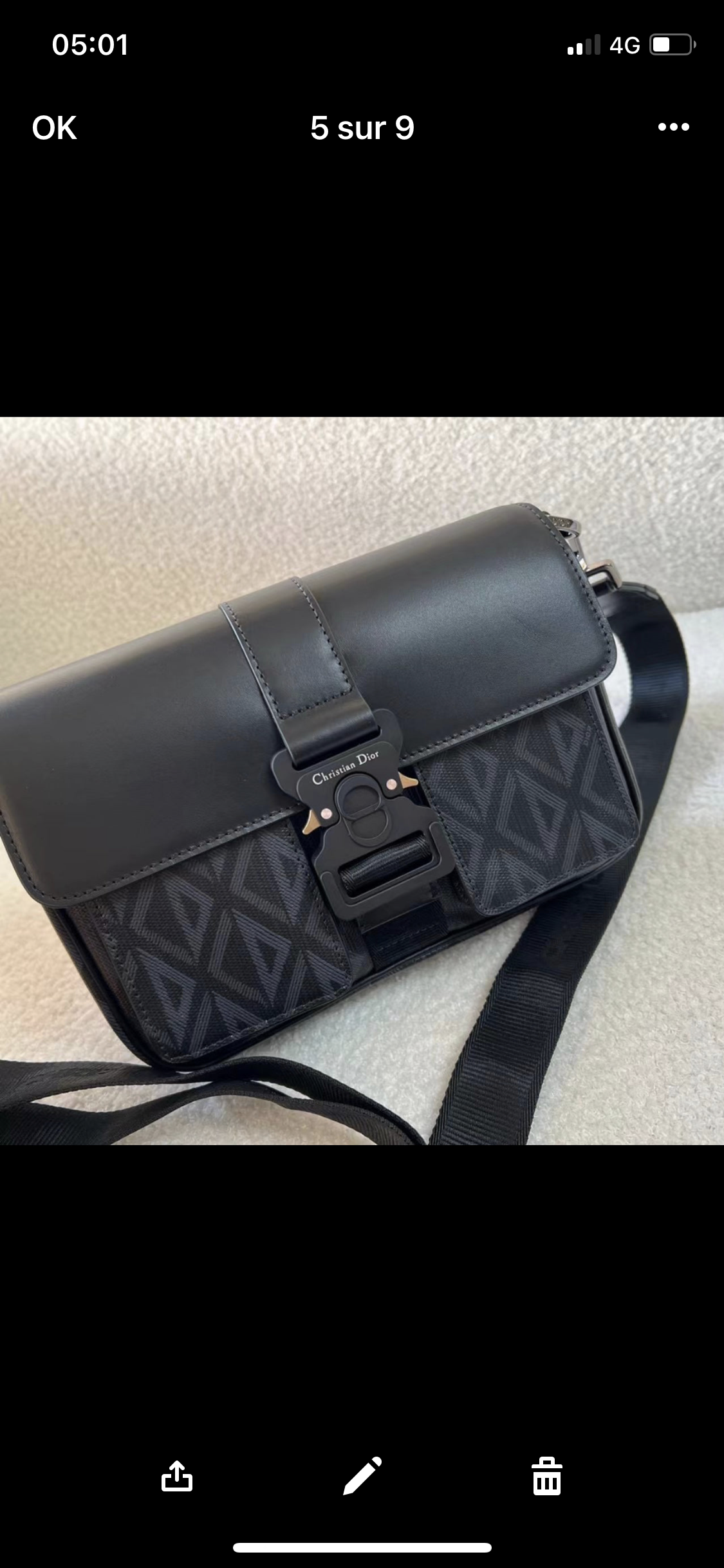 Sac Bandoulière CD Hit the Road noir facture