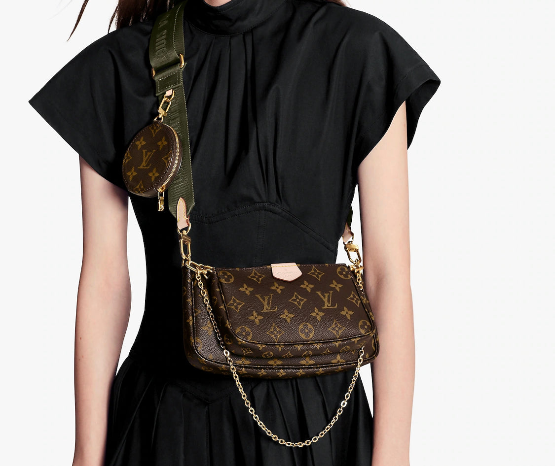 Sac multipochette kaki facture