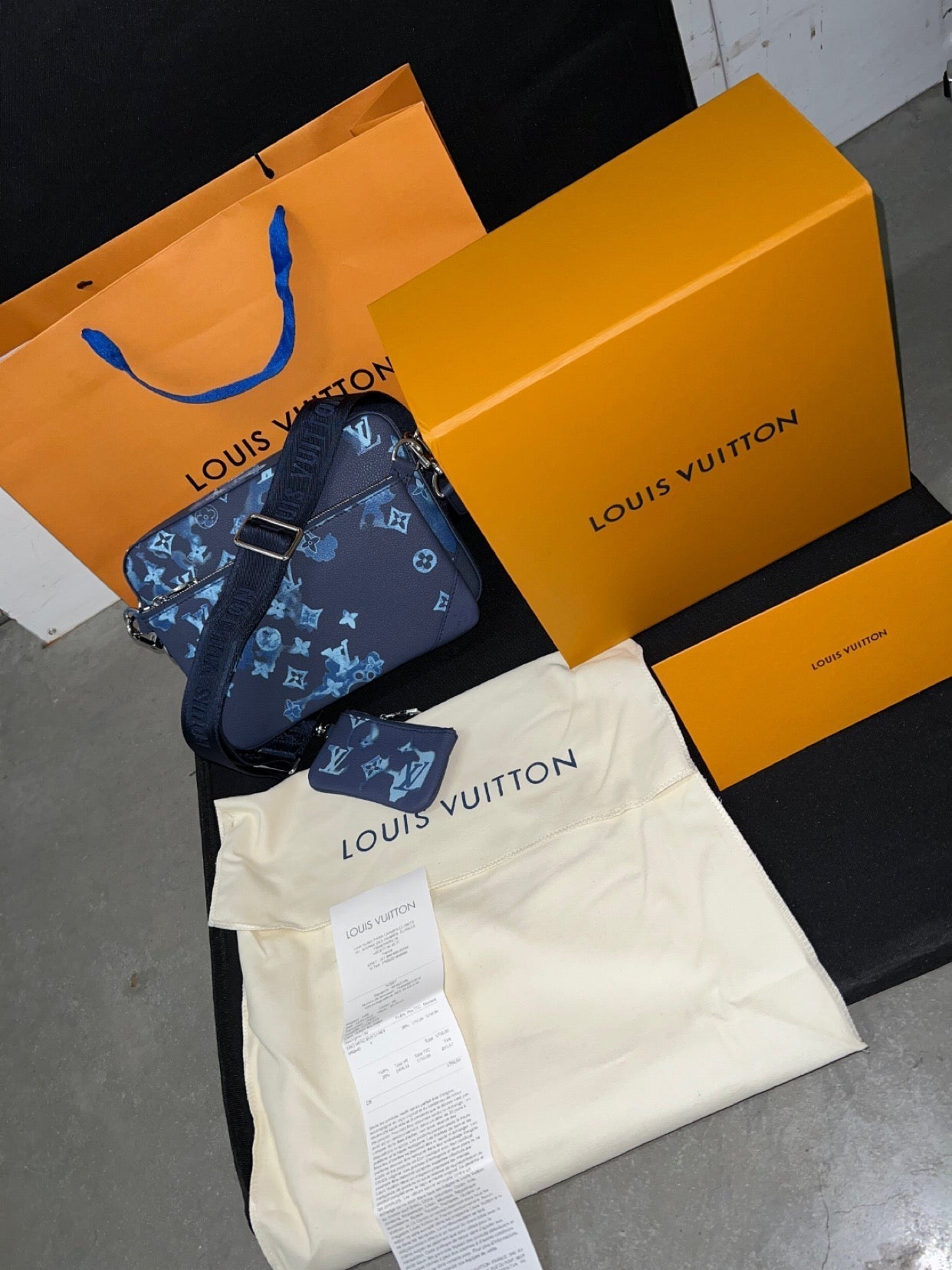 Sac Trio Messenger Aquarelle facture