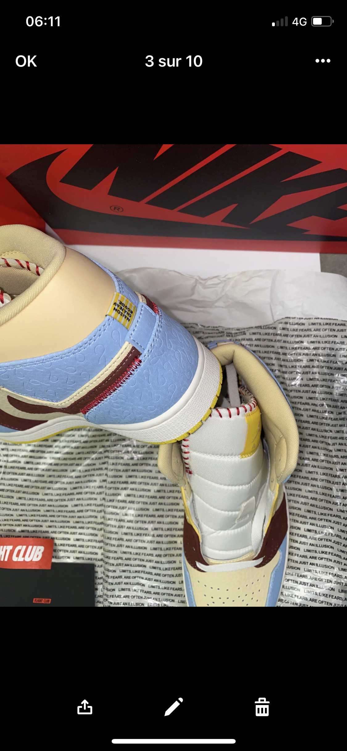 AJ Château Rouge Flight club Authentification ✔️ Facture