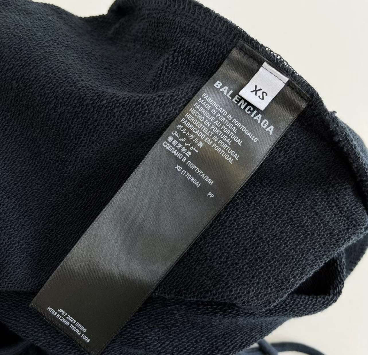 Shorts aus schwarzer Baumwolle