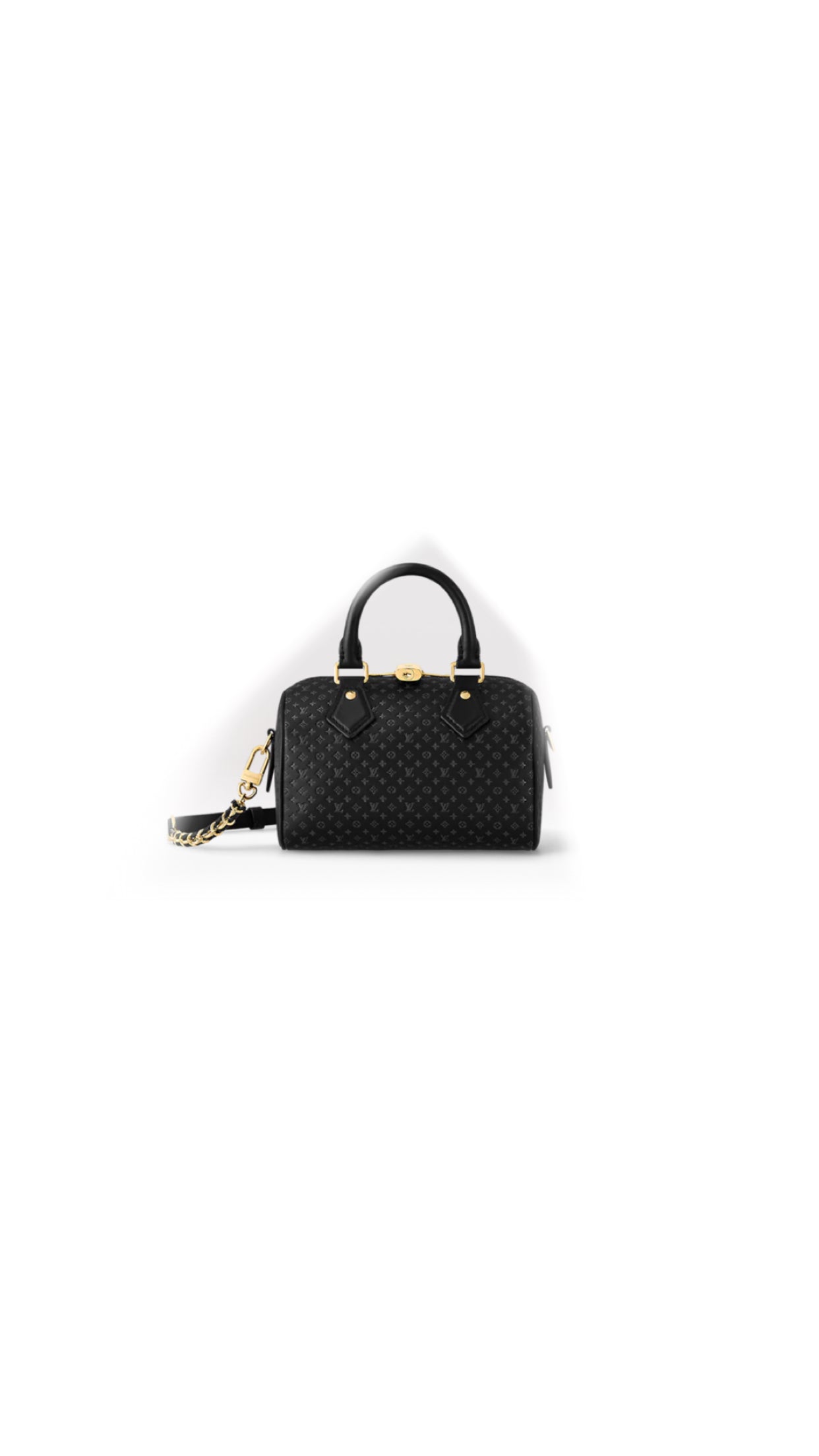 Black speedy shoulder bag 20 invoice