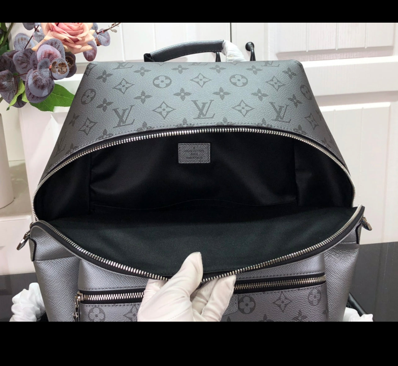 Sac à Dos Lv cuir Outdoor Grise facture