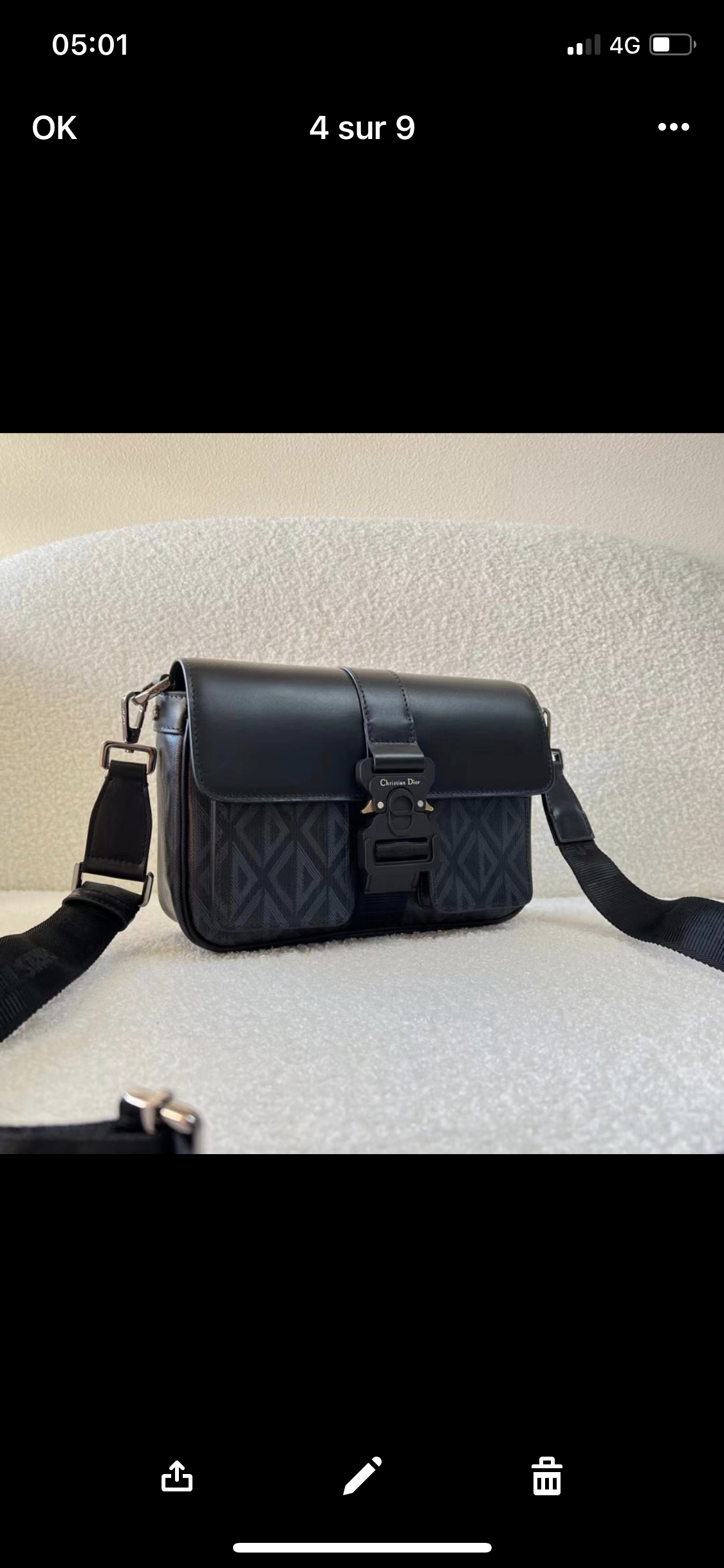 Sac Bandoulière CD Hit the Road noir facture