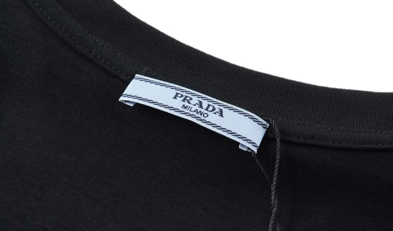 Black oversized Prd t-shirt