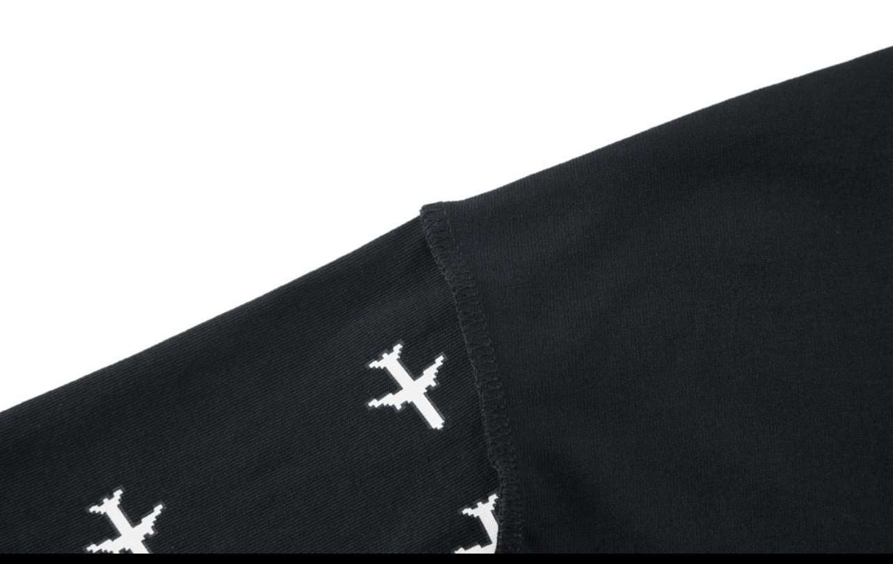 T shirt Lv aviateur noir