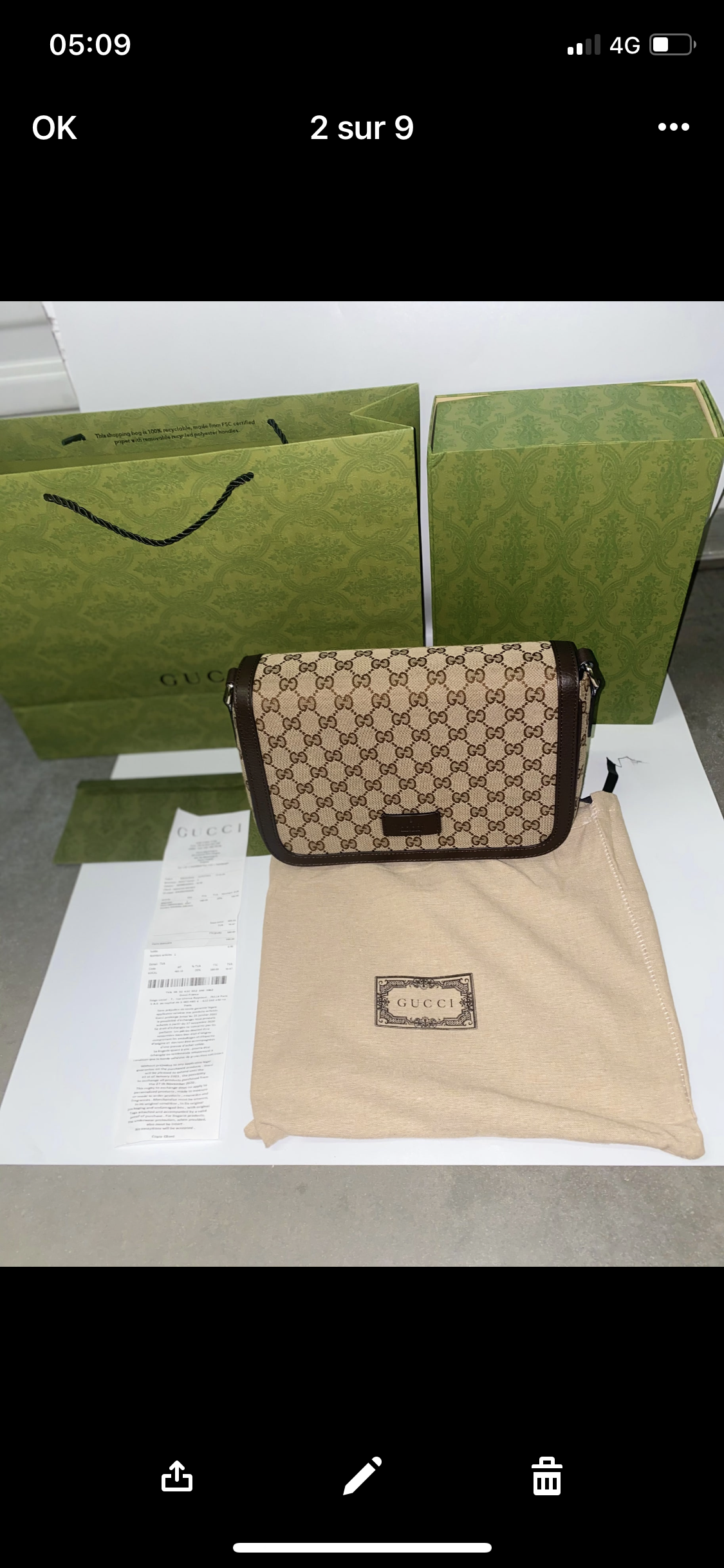 Gg bag old collection invoice