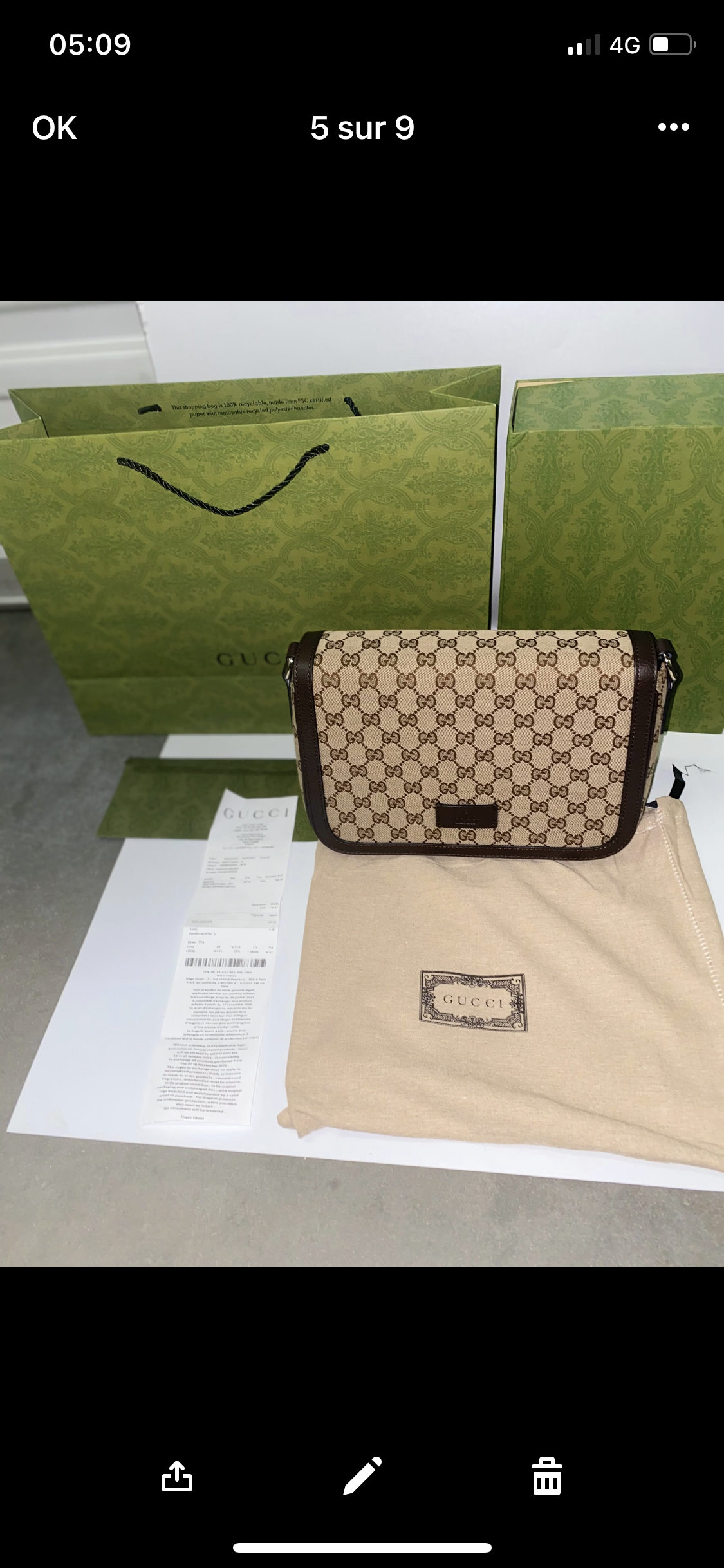 Gg bag old collection invoice