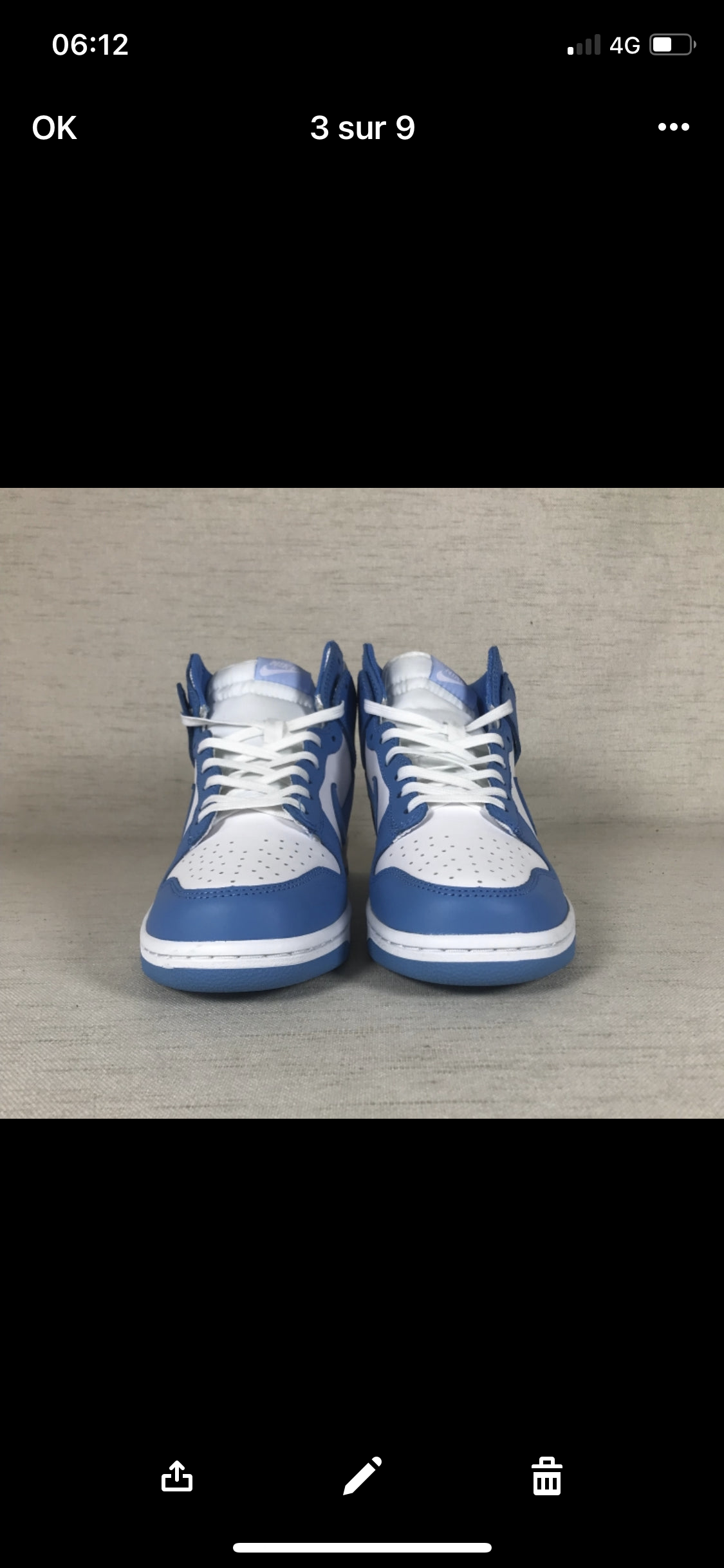 Dunk high Laser Blue Stock X Authentification ✔️ facture