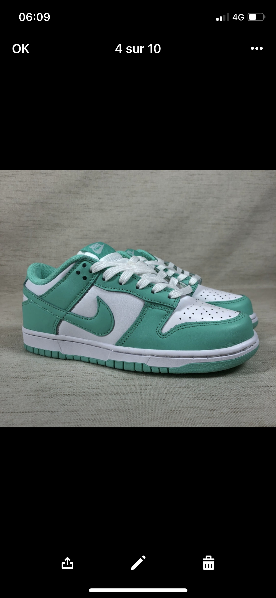 Dunk low green glow stock
